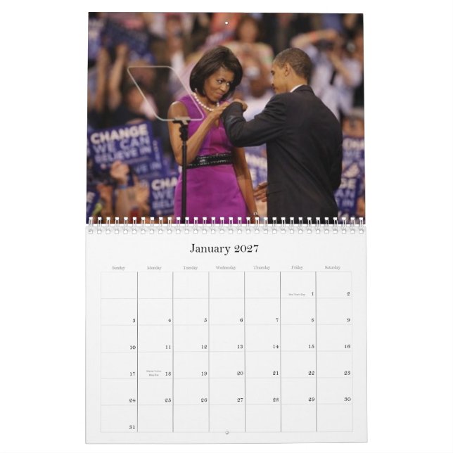 Calendrier Saison primaire de Barack Obama (Jan 2027)