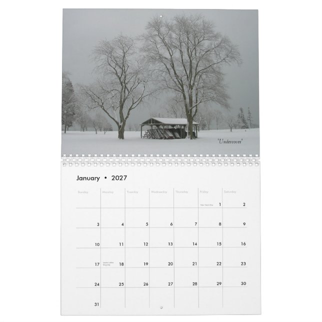 Calendrier "Saisons" 4 Saisons de beauté (Jan 2027)