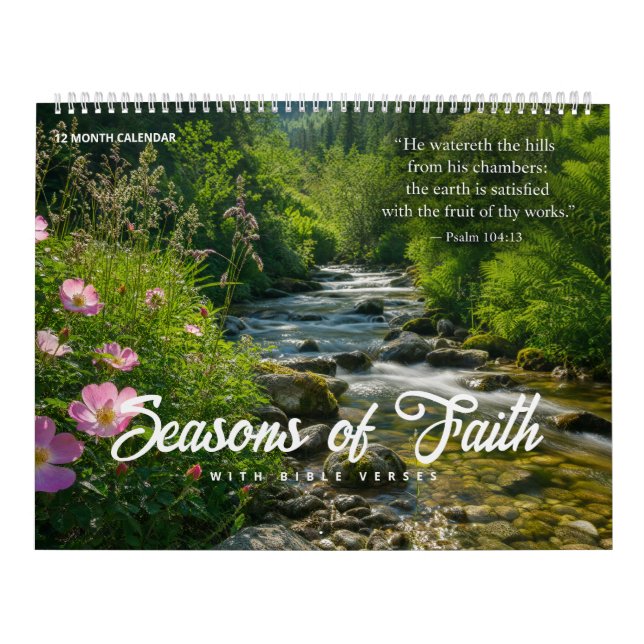 Calendrier Saisons de foi - Avec des versets bibliques (Protection)