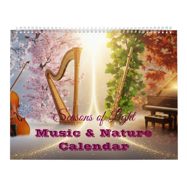 Calendrier Saisons de Lumière – Musique & Nature (Protection)