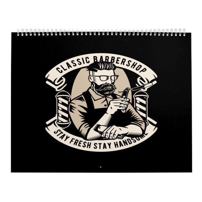 Calendrier salon de barbier classique séjour frais séjour bea (Protection)