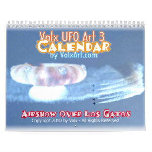 Calendrier Salon de l'aéronautique d'UFO au-dessus de