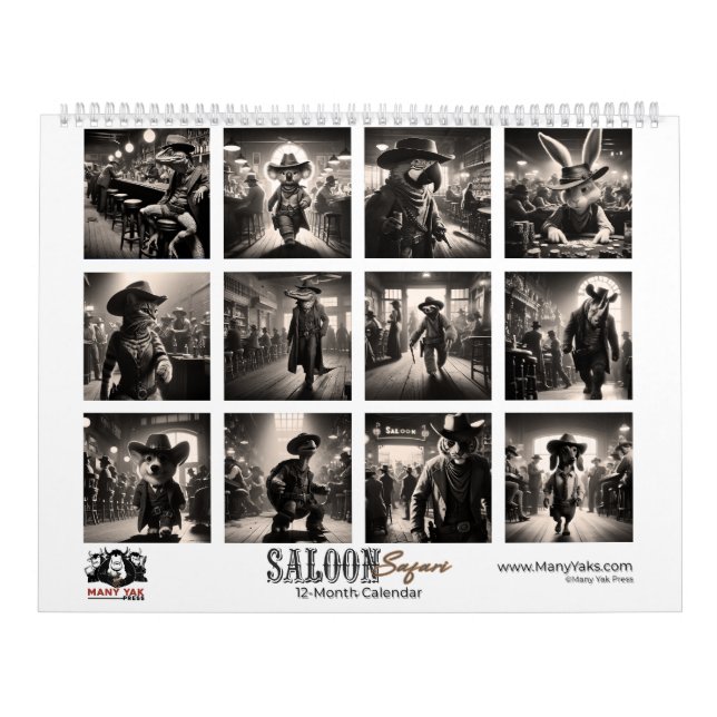 Calendrier Saloon Safari Calendar (Protection)