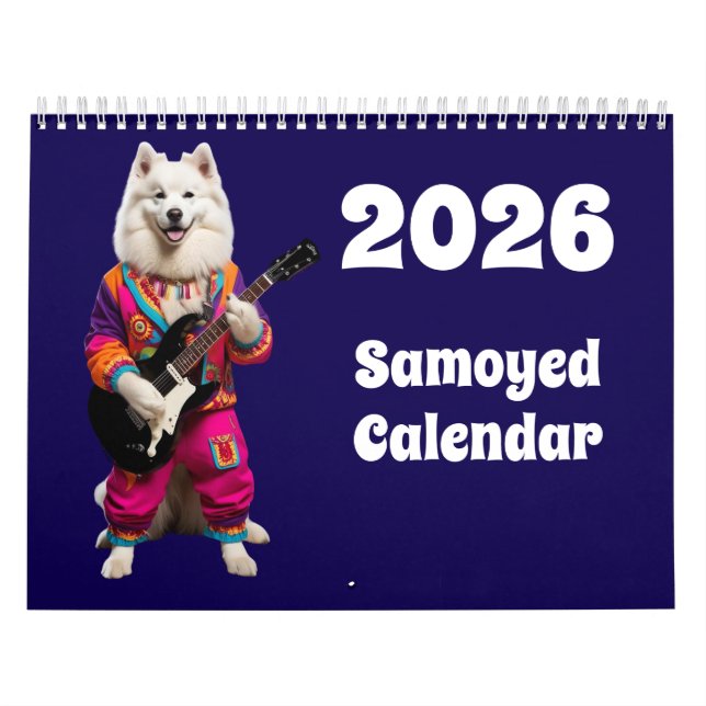 Calendrier Samoyed Calendar (Protection)