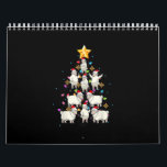 Calendrier Santa Sheep Christmas Tree Lights Funny Sheep Veni<br><div class="desc">L'amazing vend pour les cheep lovers, les fans, les enthousiastes, ou those who love sheep. People who love farm animal humor or the farmers wife & farmers daughter will love this fun design. Great present for farmers, rancher, and sheep shearers. Idéal as venin pour les girls, fermiers, gardés, flores, sheep...</div>
