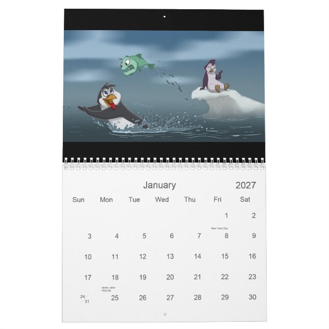 Calendrier sauvage du monde 2011 (Jan 2027)
