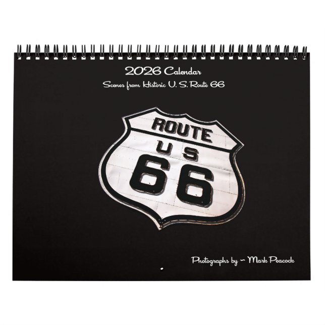 Calendrier Scènes de l'Historique Route 66 (Protection)