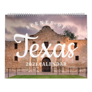 Calendrier Scènes du Texas 2021