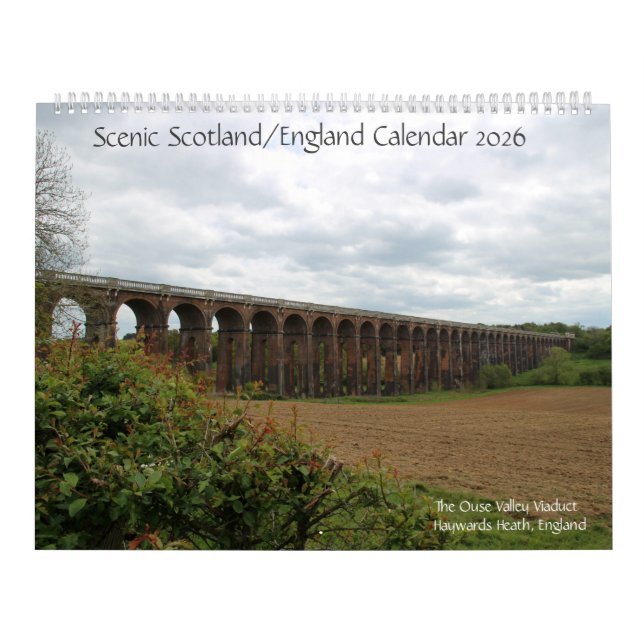 Calendrier Scenic Scotland/England Calendar 2026 (Protection)
