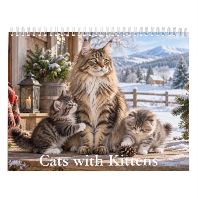 Calendrier Scénique Chats & Chatons (Protection)