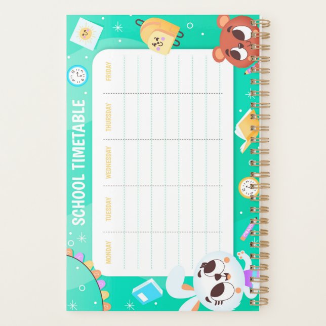 Calendrier scolaire (Dos)