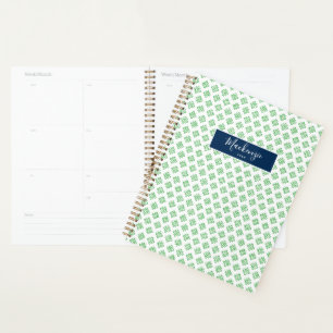 Calendrier scolaire personnalisé Motif de trèfle