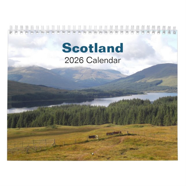 Calendrier Scotland Calendar 2026 (Protection)
