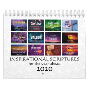 Calendrier SCRIPTURES INSPIRATIONNELLES Pour L'Année À Venir 