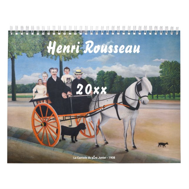Calendrier Sélection des chefs-d'oeuvre Henri Rousseau (Protection)