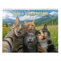 Calendrier Selfies de chats drôles et moments de félins migno