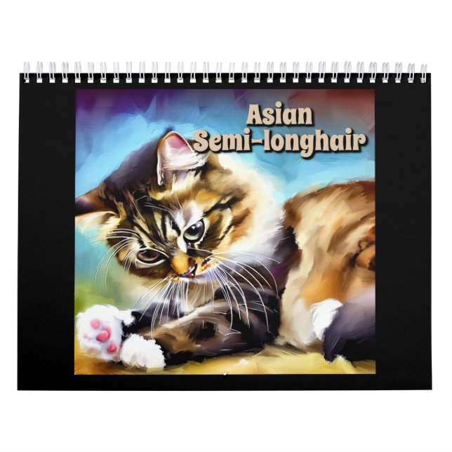 Calendrier Semi-longhair asiatique (Protection)