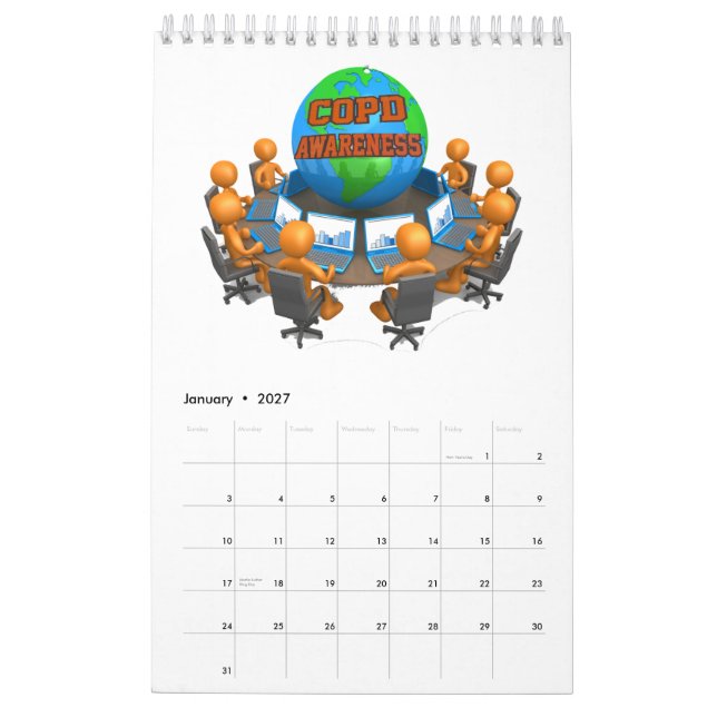 CALENDRIER SENSIBILISATION À LA DPOC 2021 (Jan 2027)