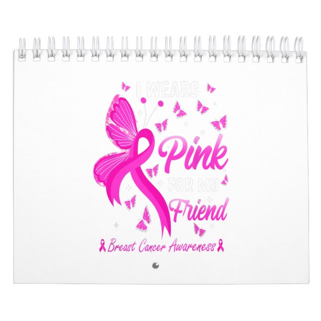 Calendrier Sensibilisation Au Cancer Du Sein Je Porte Du Rose (Protection)