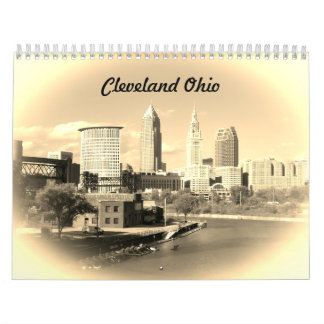 Calendrier sépia de Cleveland Ohio
