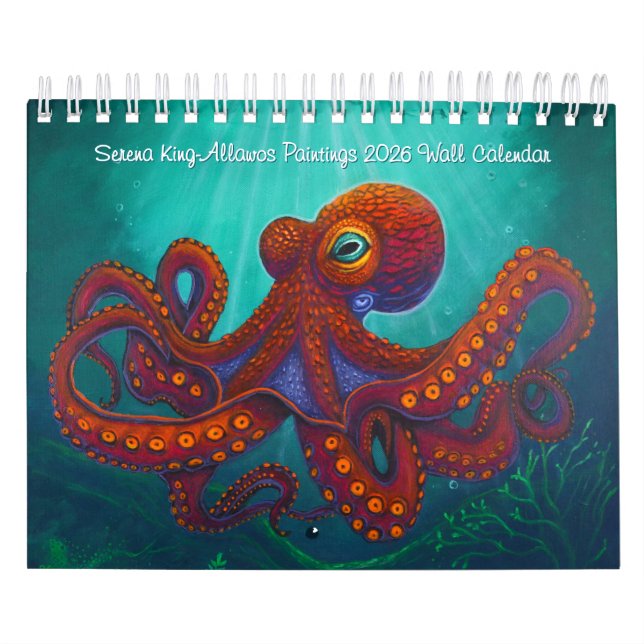 Calendrier Serena King-Allawos Paintings 2026 Wall Calendar (Protection)