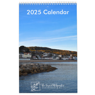 Calendrier Serene Shores 2025 Calendar one-page medium