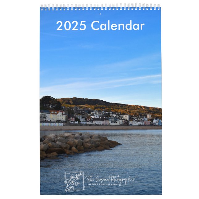 Calendrier Serene Shores 2025 Calendar one-page medium (Protection)