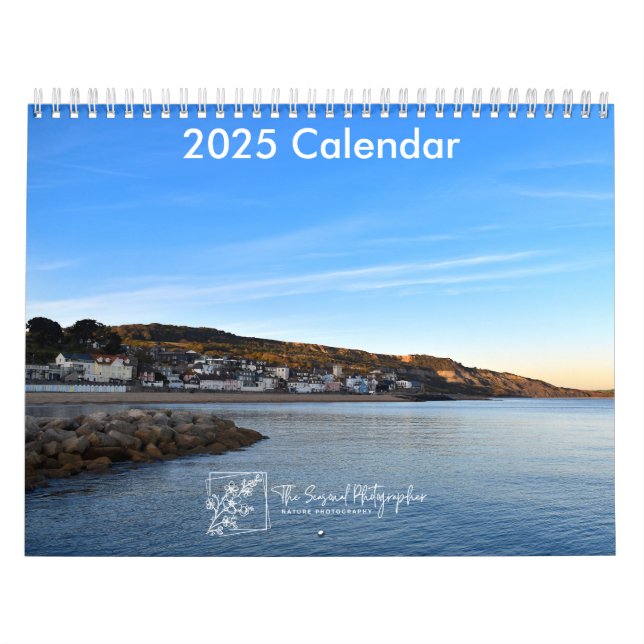 Calendrier Serene Shores 2025 Calendar two-page medium (Protection)