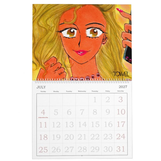 CALENDRIER SERVIETTE COMIQUE 2018 (Jul 2027)