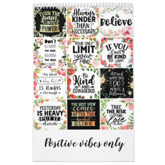 Calendrier Seules les ondes positives