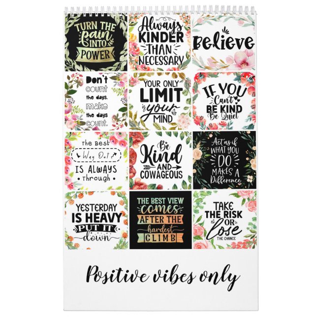 Calendrier Seules les ondes positives (Protection)