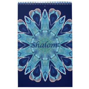 Calendrier Shalom Blue Hearts 2016 Page unique