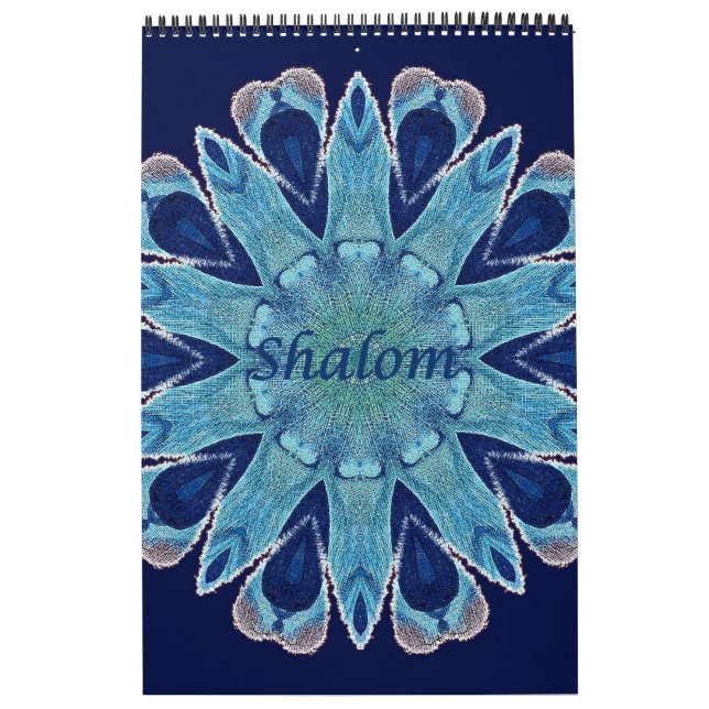 Calendrier Shalom Blue Hearts 2016 Page unique (Protection)