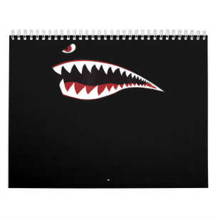Calendrier Shark Nose Art Green - Avion militaire 2ème guerre