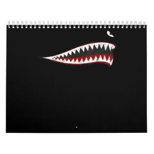 Calendrier Shark P-40 Warhawk Nez Art 2ème guerre mondiale 2