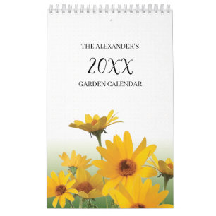 Calendrier Shasta Daisy Botanical Garden Journal