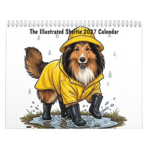 Calendrier Sheltie illustré