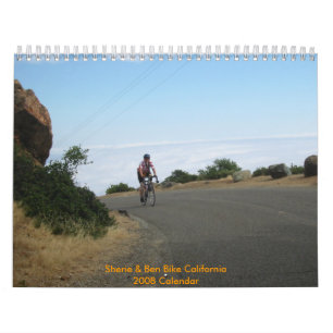 Calendrier Sherie et vélo la Californie de Ben