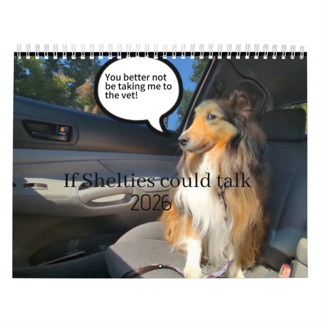 Calendrier Si les Shelties pouvaient parler (Protection)