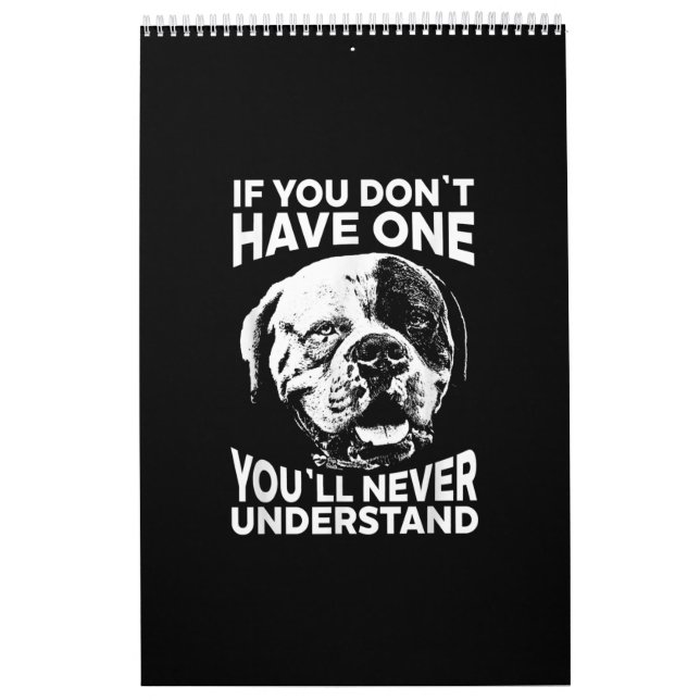 Calendrier Si Vous N'Avez Pas Un Drôle Amusant cadeau de Bull (Protection)