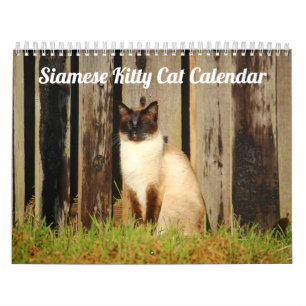 Calendrier Siamese Kitty Cat Cute 2021