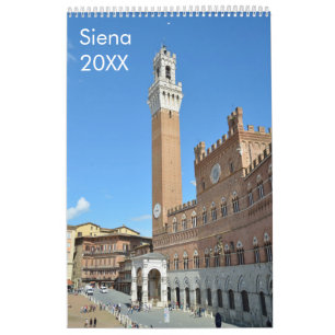 Calendrier Sienne (Italie) 12 mois
