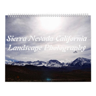 Calendrier Sierra photographie de paysage de Nevada la