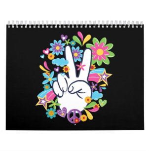 Calendrier Signes de paix hippie