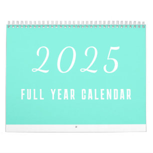 Calendrier simple 2025 Minimaliste