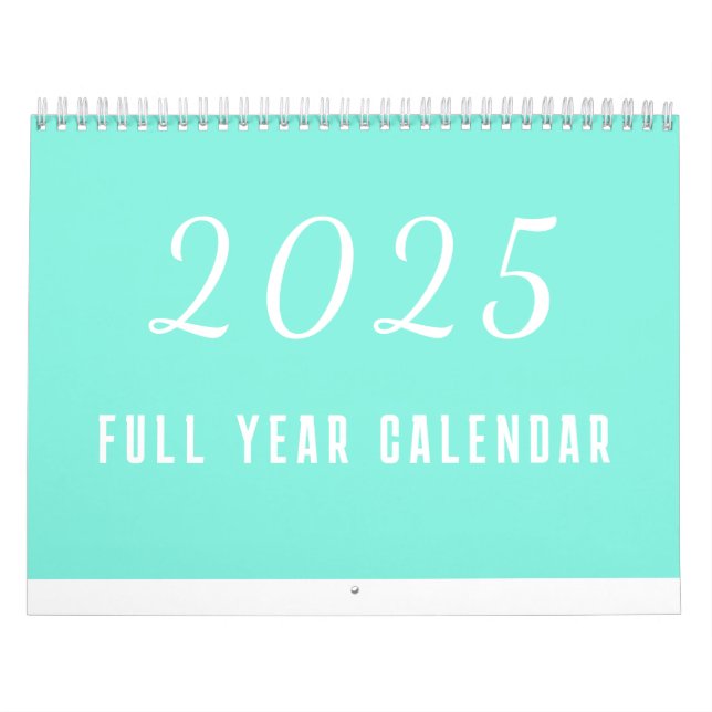 Calendrier simple 2025 Minimaliste (Protection)