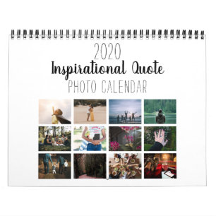 Calendrier Simple citation blanche inspirationnelle 2021 phot
