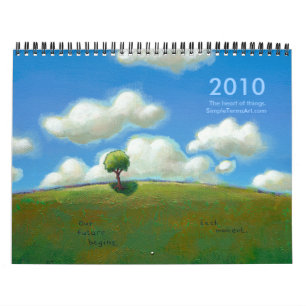 Calendrier simple d'art de 2010 termes - bel