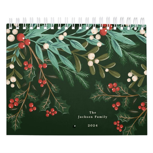 Calendrier Simple Green USA America Weekly Planner 2026 (Protection)