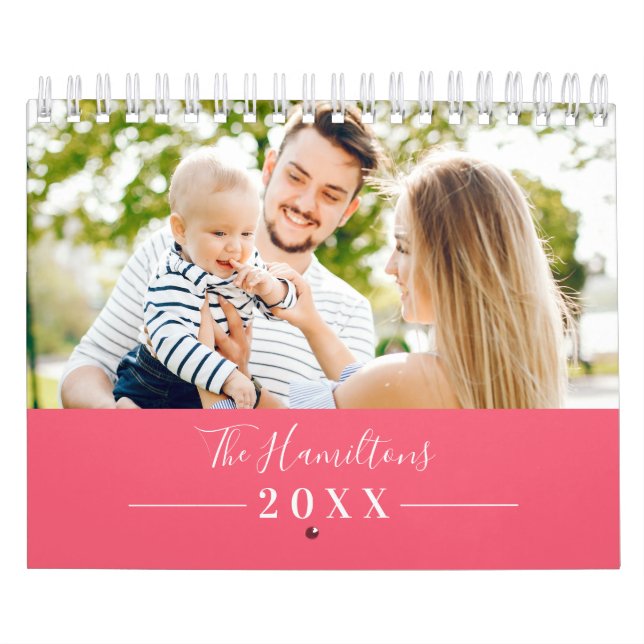 Calendrier Simple Photo de Famille Mignonne 2022 (Protection)